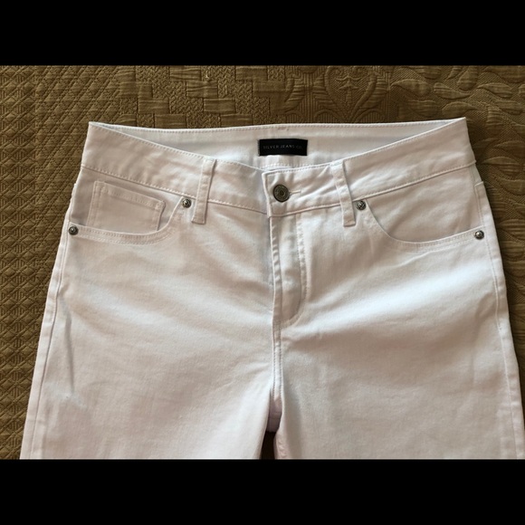 White Crop Jeans - Picture 3 of 4